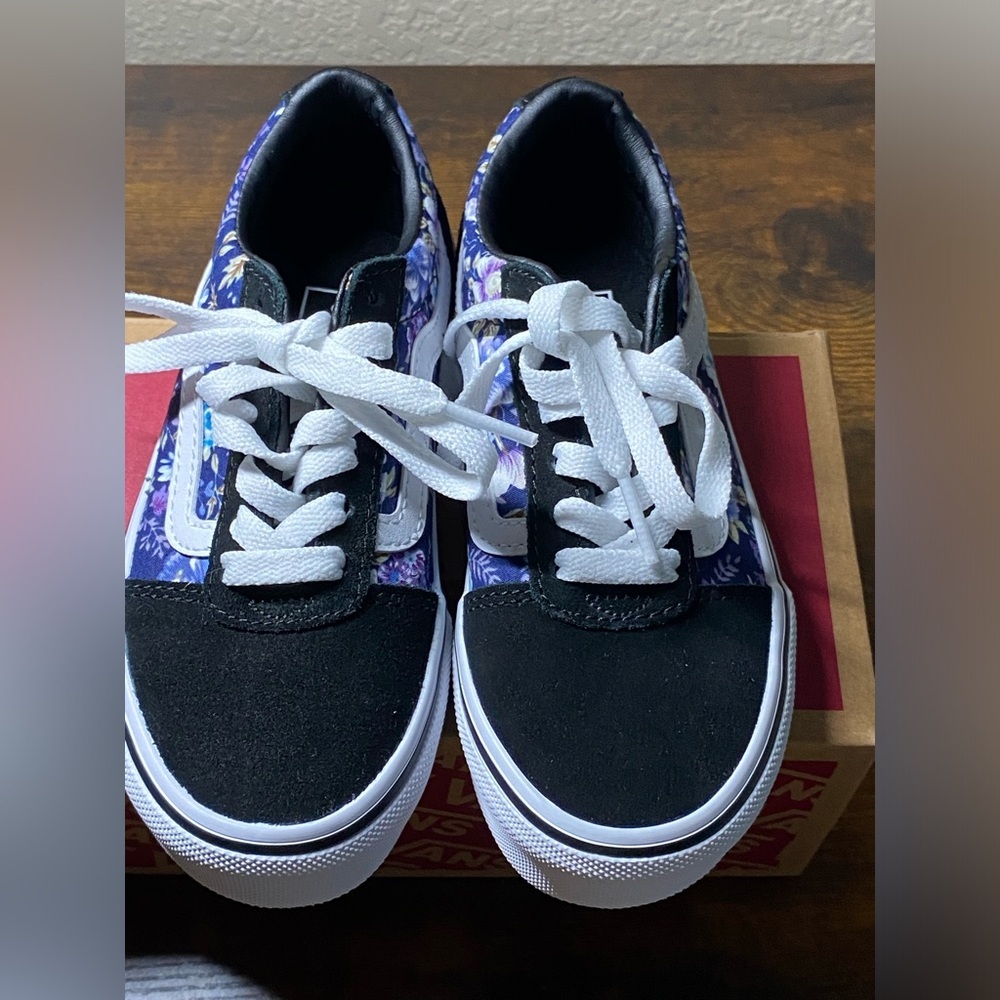 Vans kids Wade shoes in purple floral Size-12 - Picture 4 of 12